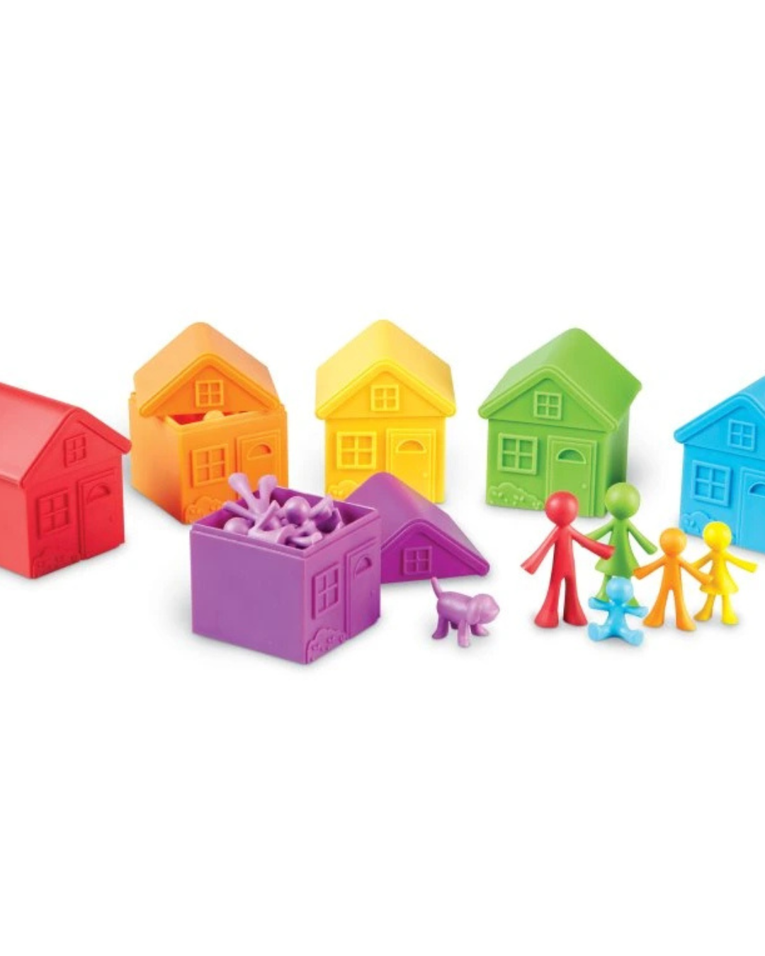 Learning Resources® – Počítací a třídicí figurky All About Me – Sousedství (48 ks) 2